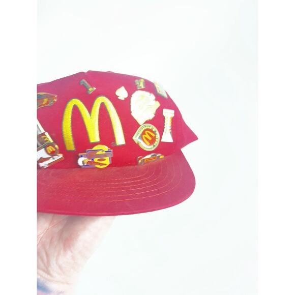 Vntg 1990’s McDonald’s NASCAR Gibbs Racing NHRA Hat W/ 24 Pins Elliott Yates - Picture 14 of 16